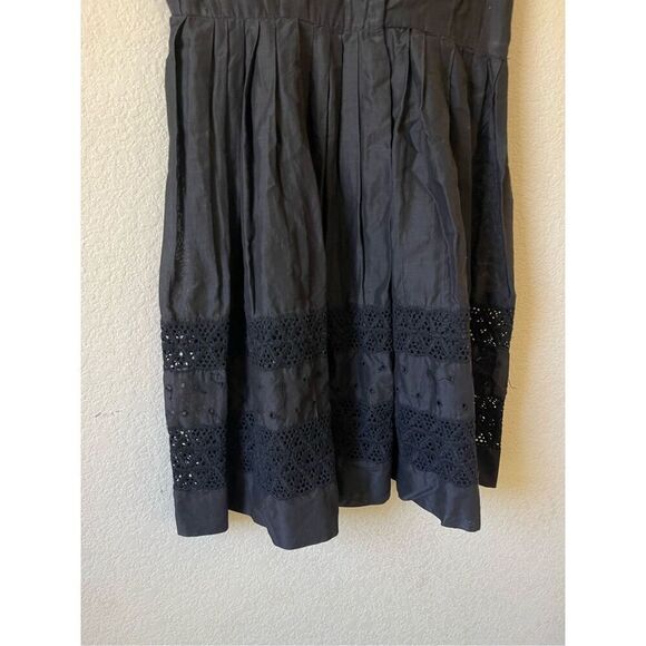 Vintage eyelet lace embroidered‎ shirt dress size small - Picture 5 of 7